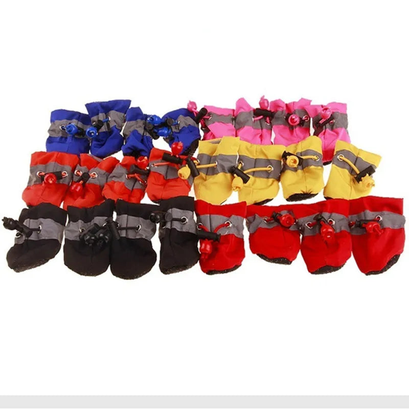 TrekPaws Anti-slip Adventure Booties 4pcs/set Orange