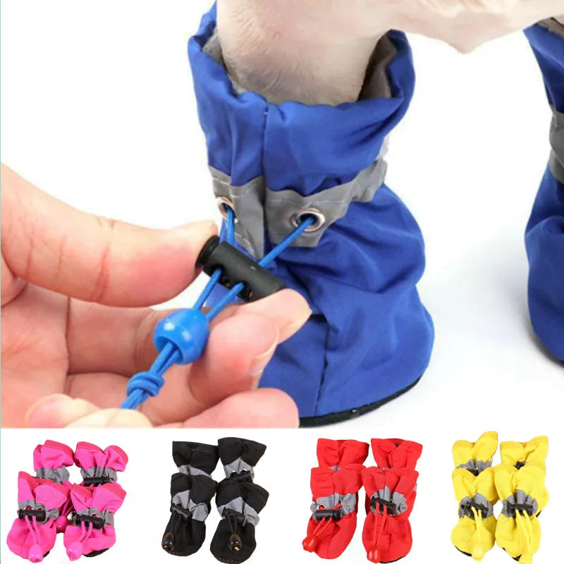 TrekPaws Anti-slip Adventure Booties 4pcs/set Orange