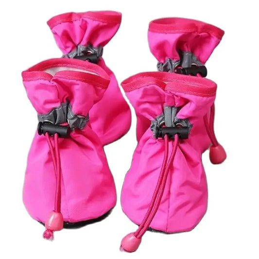 TrekPaws Anti-slip Adventure Booties 4pcs/set Pink