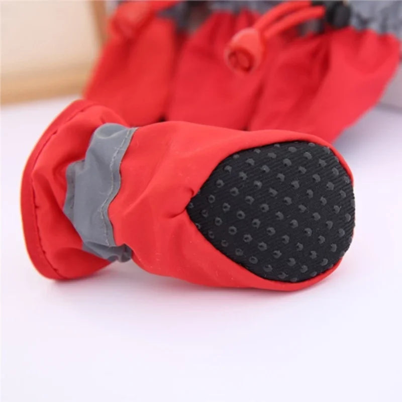 TrekPaws Anti-slip Adventure Booties 4pcs/set Red