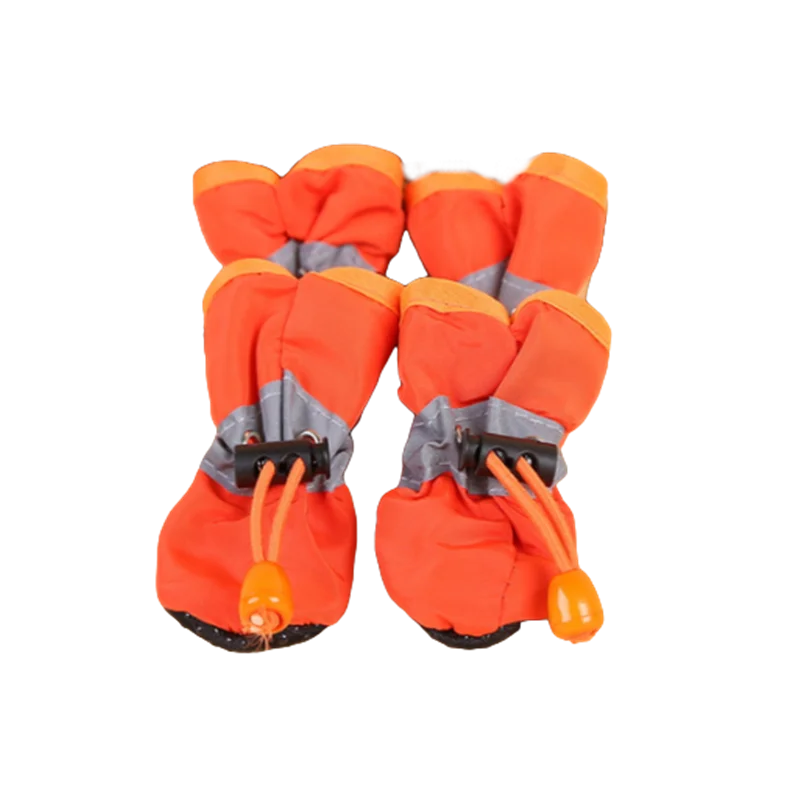 TrekPaws Anti-slip Adventure Booties 4pcs/set Orange