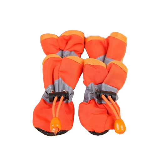 TrekPaws Anti-slip Adventure Booties 4pcs/set Orange